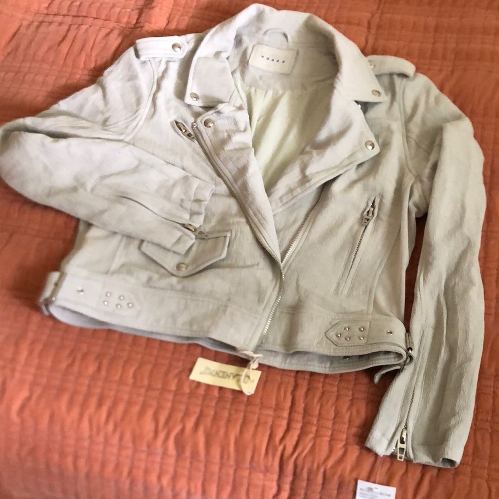 Blank NYC Light Grey Moto Jacket